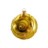 Bombka szklana 10cm, złoty ślimak z perła na złoty lakier