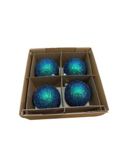 Zestaw bombki szklane 10cm - 4 sztuki zapakowane w...