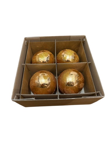 Zestaw bombki szklane 10cm - 4 sztuki...